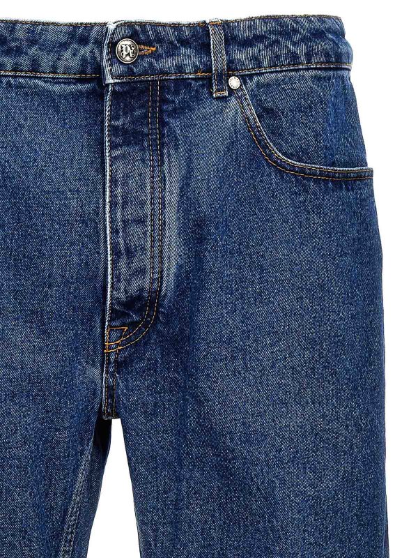 The Best Shops Palm Angels: straight leg jeans - Monogram Jeans