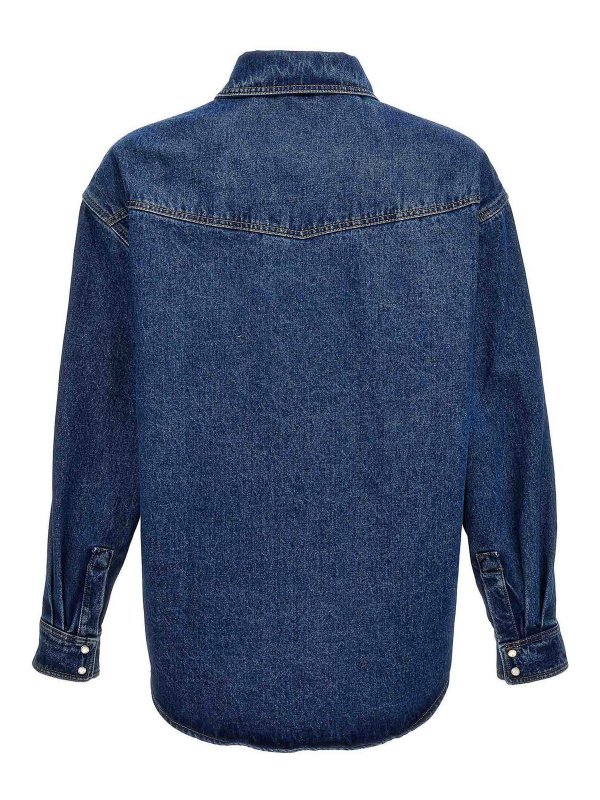 Palm Angels: denim jacket online - Monogram Jacket