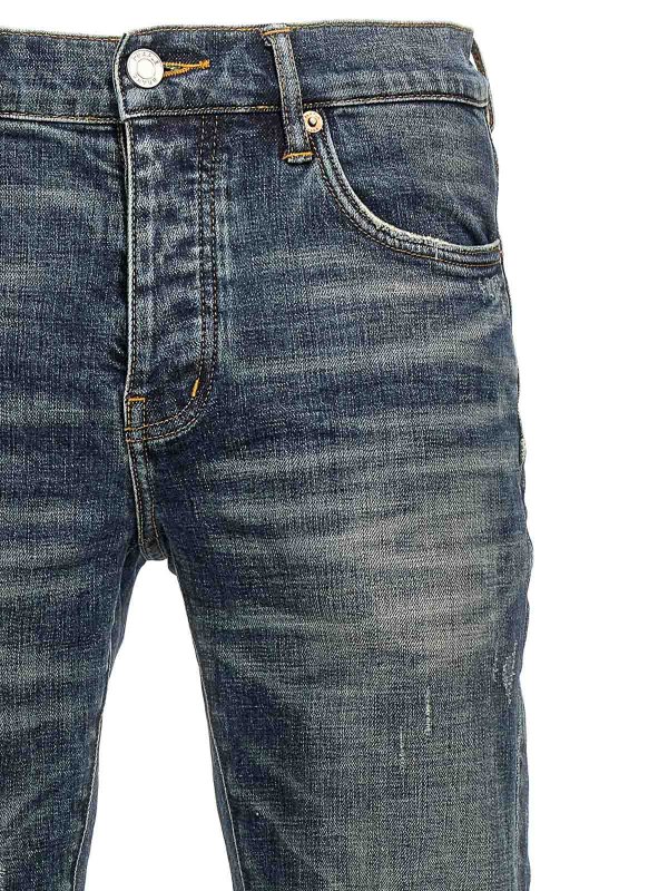 The Best Shops PURPLE BRAND: ストレートジーンズ - ストレートジーンズ - ブルー