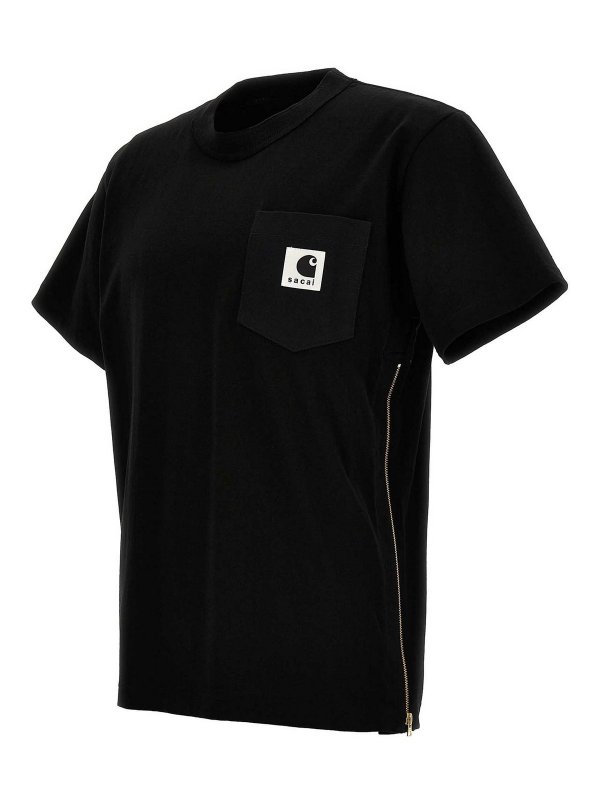 The Best Shops Sacai: T-shirts - T-Shirt - Schwarz