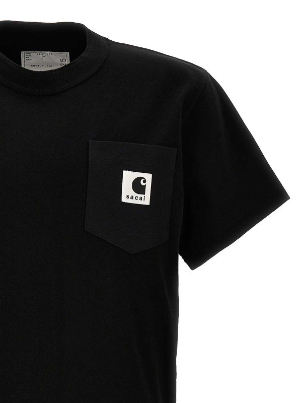 T-Shirt - Schwarz shop online: Sacai