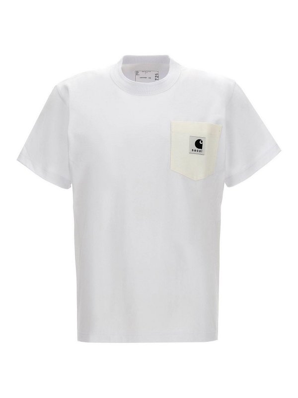 Sacai: t-shirt - T-shirt in cotone