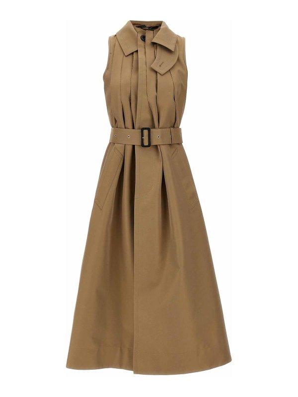 Sacai: Trenchs - Trench-Coat - Beige