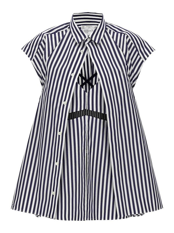 Sacai: Hemden - Hemd - Blau