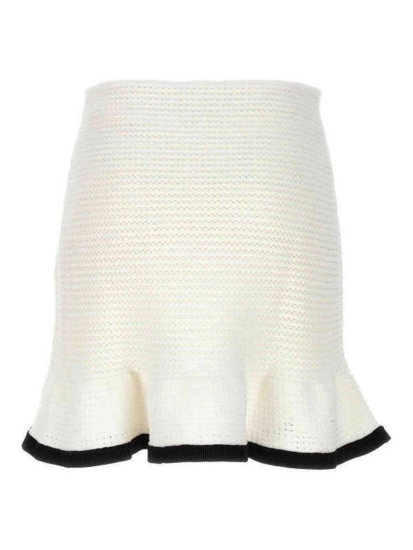 Self Portrait: ニーレングススカート＆ミディ丈 online - 膝丈/ミディスカート - 白