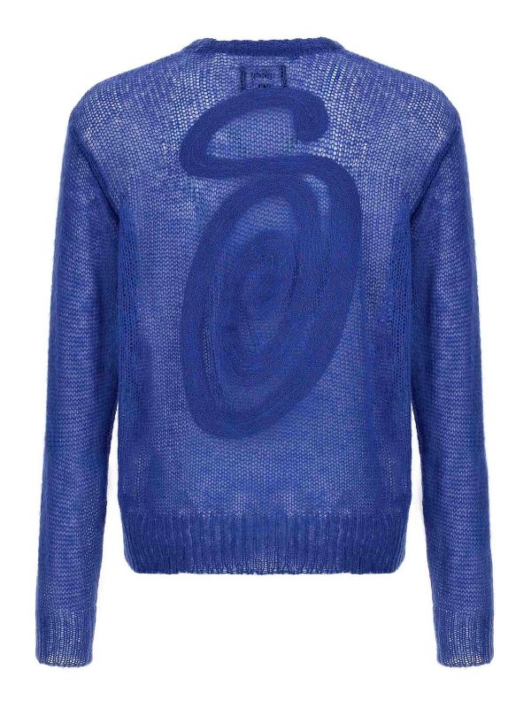 STUSSY: Pull col rond online - Pull Col Rond - Bleu