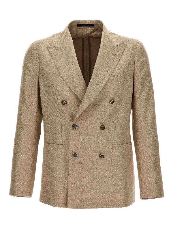 TAGLIATORE: ブレザー - ブレザー - ベージュ