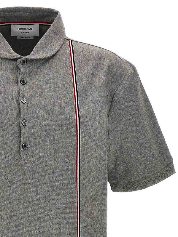 The Best Shops THOM BROWNE: Polos - Polo - Gris