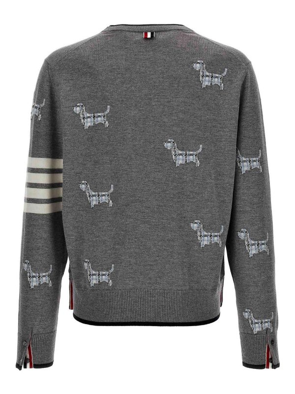 THOM BROWNE: crew necks online - Hector Sweater