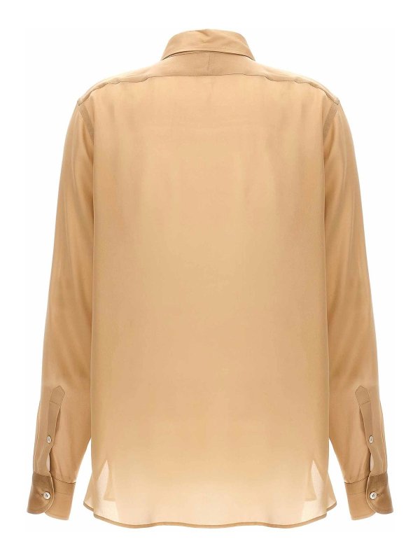 TOM FORD: shirts online - Pleated Plastron Shirt
