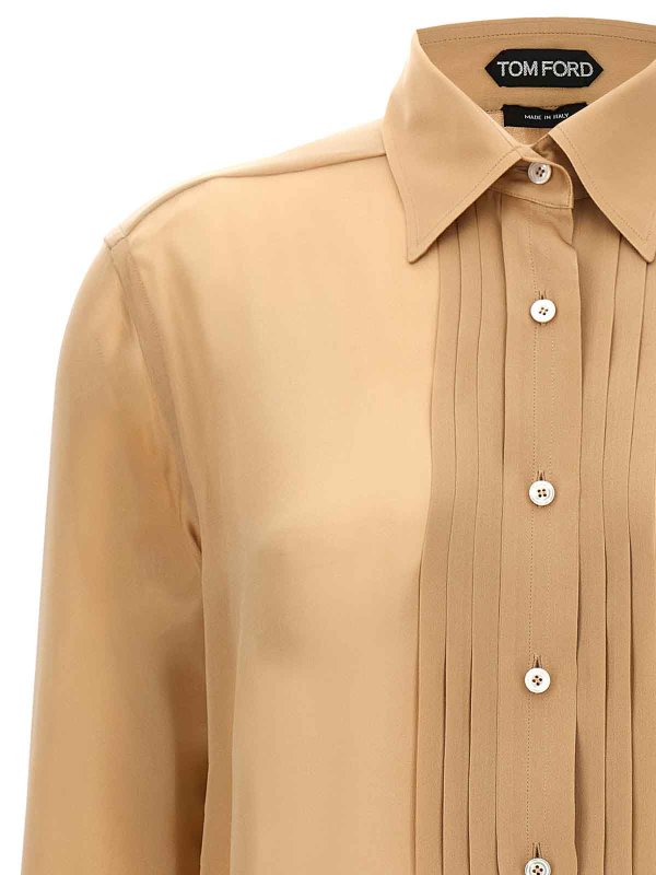 The Best Shops TOM FORD: shirts - Pleated Plastron Shirt
