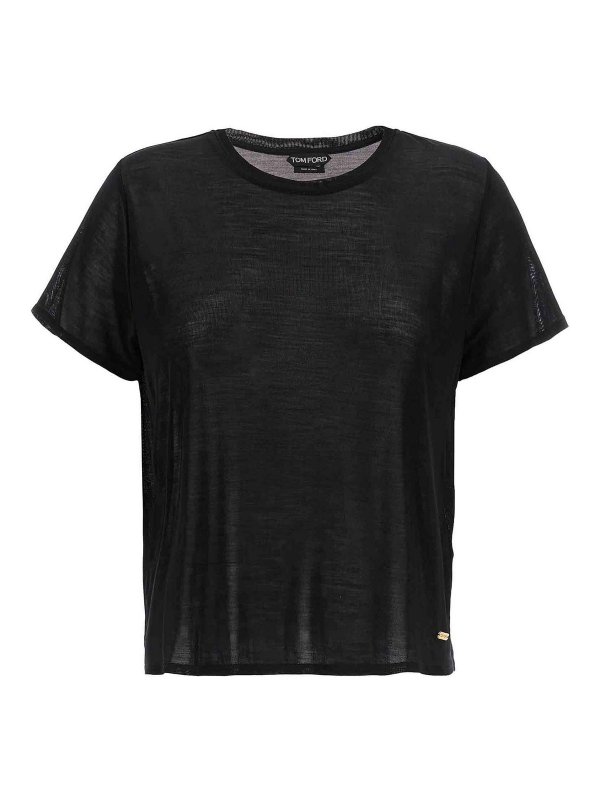 TOM FORD: t-shirts - Silk T-Shirt