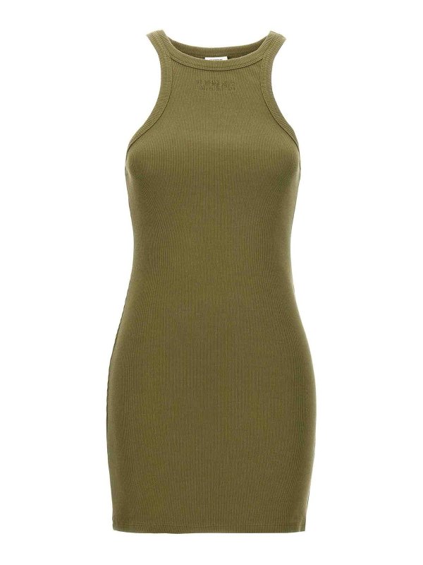 VETEMENTS: knee length dresses - Racing Tank Top Dress