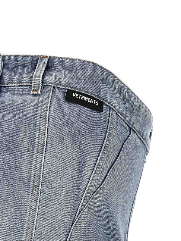 トップ/タンクトップ - ライトブルー shop online: VETEMENTS