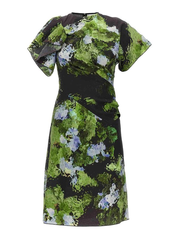 VICTORIA BECKHAM: short dresses - Floral Printed Dress