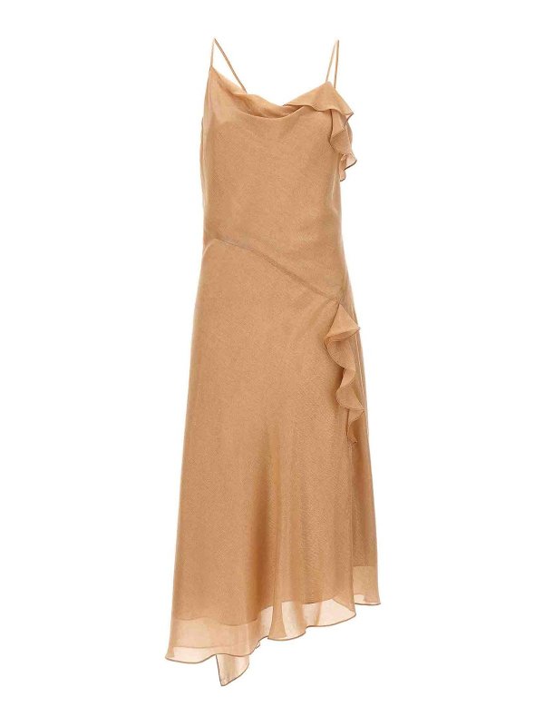 VICTORIA BECKHAM: knee length dresses - Bias Cami Slip Dress