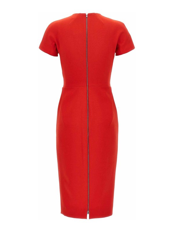 VICTORIA BECKHAM: knee length dresses online - Fitted T-Shirt Dress