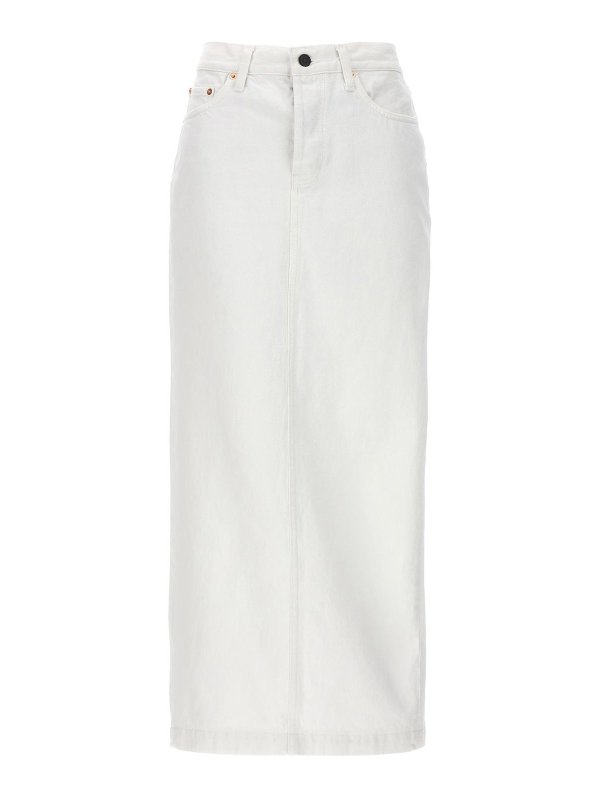 WARDROBE.NYC: ニーレングススカート＆ミディ丈 - 膝丈/ミディスカート - 白