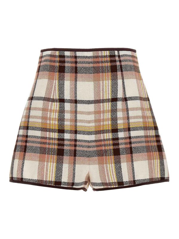 ZIMMERMANN: Trousers Shorts - Matchmaker Check Dance Shorts