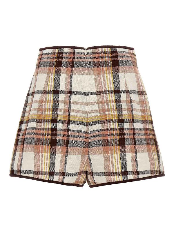 ZIMMERMANN: Trousers Shorts online - Matchmaker Check Dance Shorts