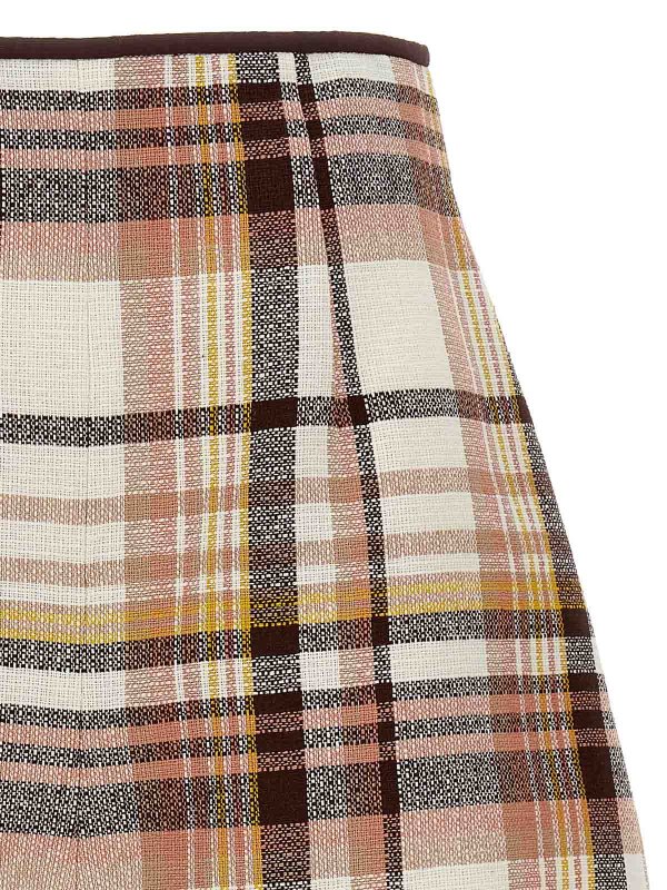 The Best Shops ZIMMERMANN: Trousers Shorts - Matchmaker Check Dance Shorts