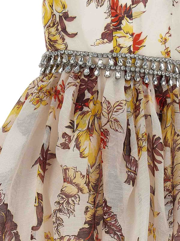 膝丈ドレス - マルチカラー shop online: ZIMMERMANN