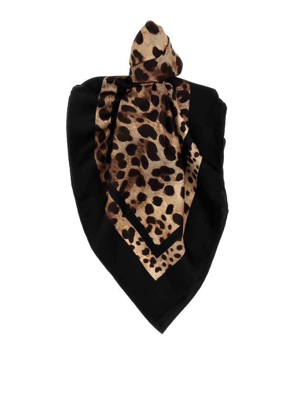 DOLCE & GABBANA: sciarpe e foulard - Sciarpa leopardata