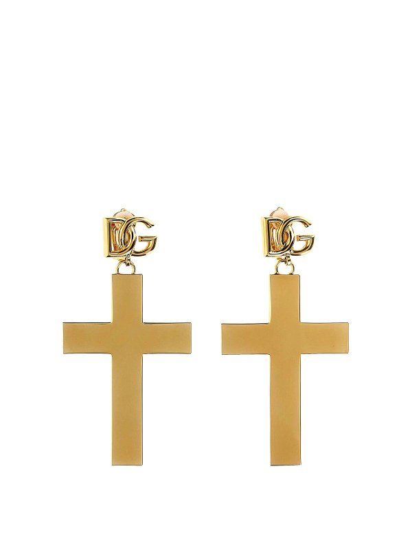 DOLCE & GABBANA: Earrings - Cross Earrings