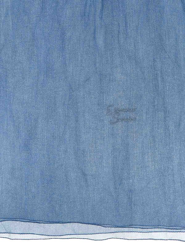 ERMANNO SCERVINO: Bufandas y pañuelos online - Bufanda - Azul Claro