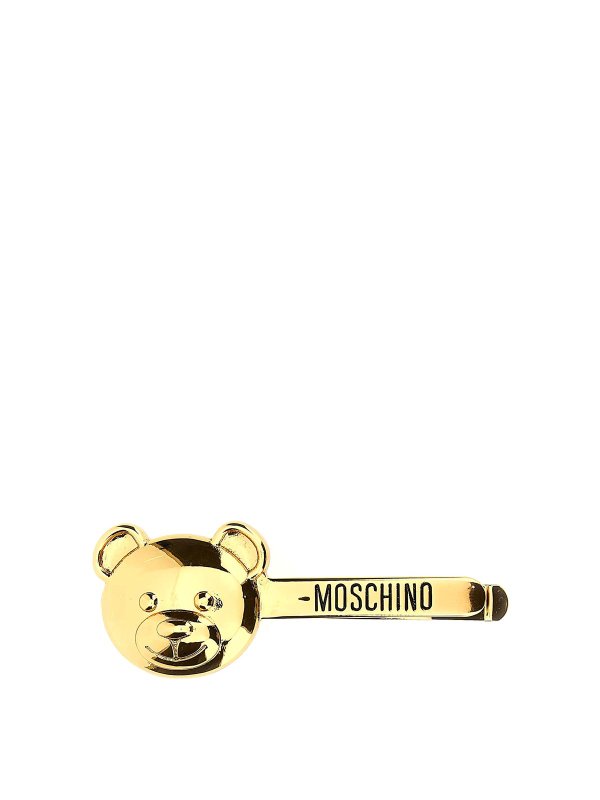 MOSCHINO: ヘアーアクセサリー - テディベアのヘアピンゴールド