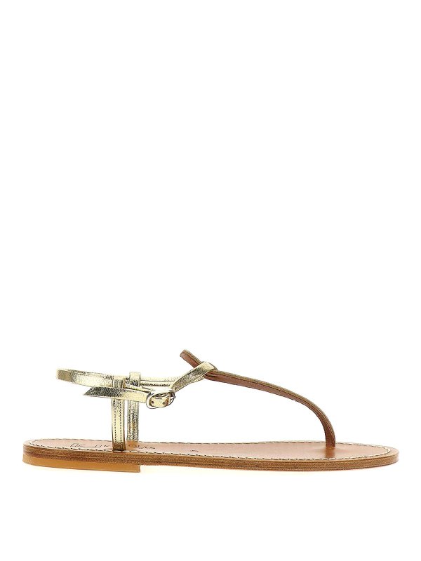 K JACQUES ST TROPEZ: サンダル - サンダル - 金