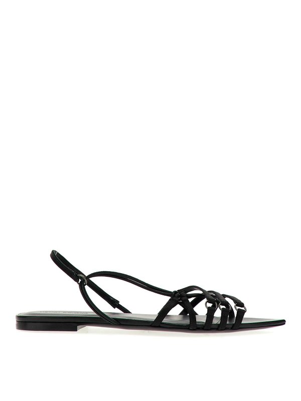 NENSI DOJAKA: sandali - Sandali in pelle satinata