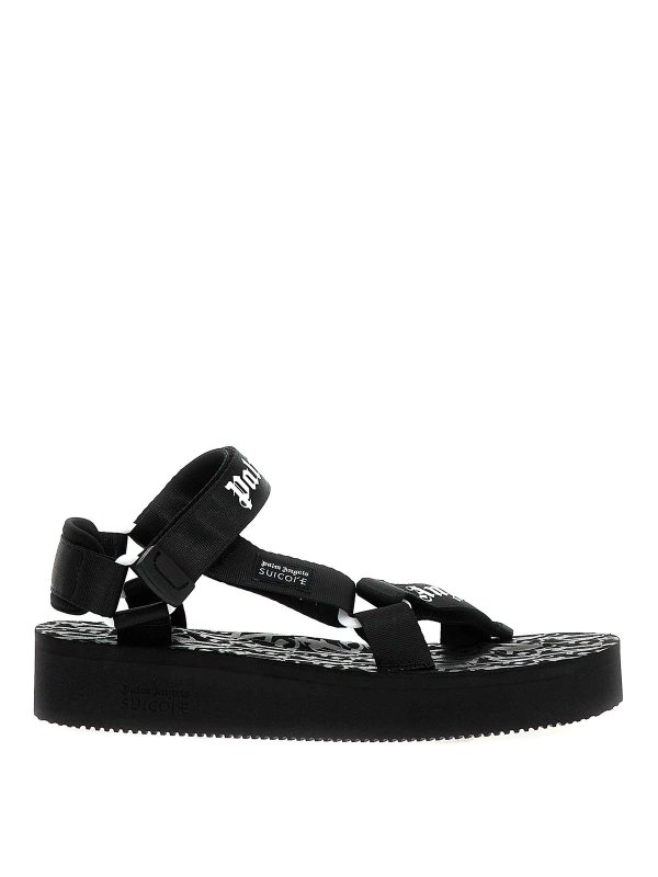 Palm Angels: Sandalen - Sandalen - Weiß