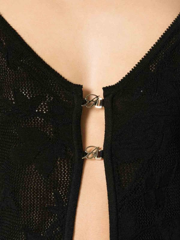 BLUMARINE buy online Embroidered Cropped Cardigan