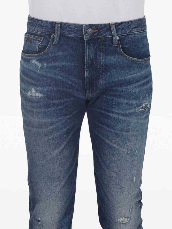 EMPORIO ARMANI: ブーツカットジーンズ online - ブーツカットジーンズ - ブルー