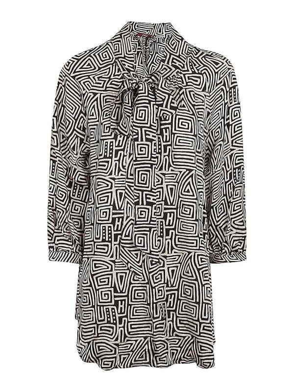 OBIDI: shirts - Printed Silk Shirt