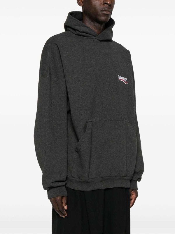 BALENCIAGA: Sudaderas y suéteres online - Sudadera - Gris