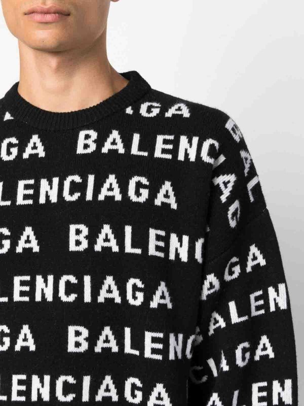クルーネック - 黒 shop online: BALENCIAGA