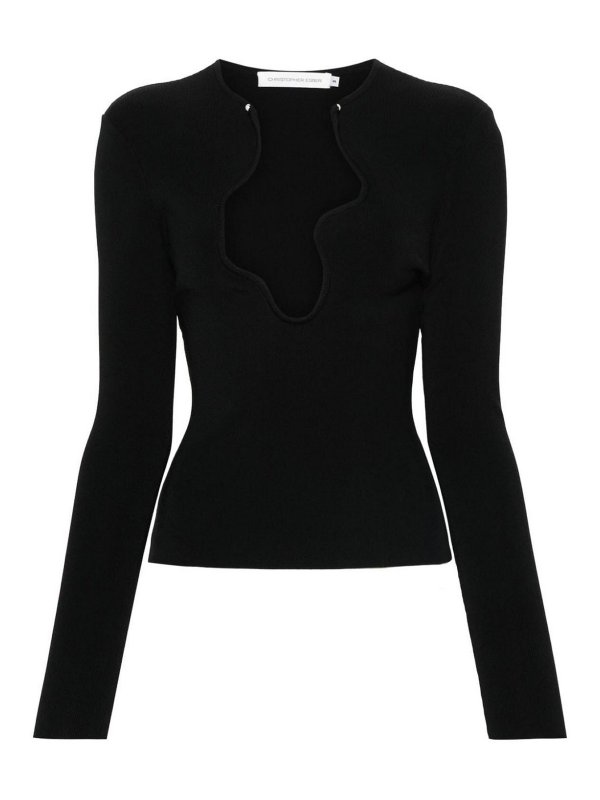 CHRISTOPHER ESBER: Tops y camisetas sin mangas - Top - Negro