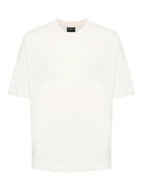 EMPORIO ARMANI: t-shirts - Logo Cotton T-Shirt
