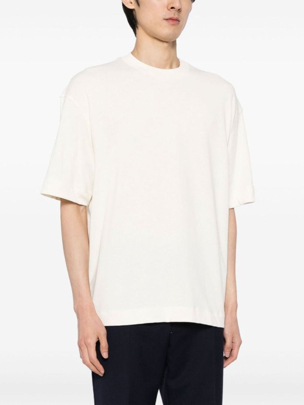EMPORIO ARMANI: t-shirts online - Logo Cotton T-Shirt
