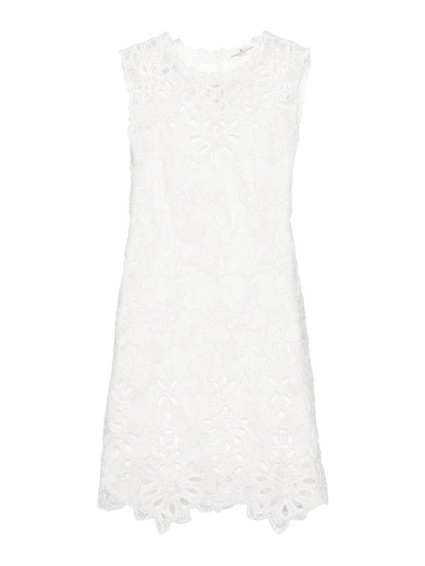 ERMANNO SCERVINO: ショートドレス - ショートドレス - 白