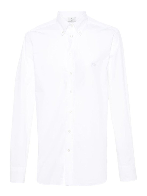 ETRO: shirts - Logo Cotton Shirt