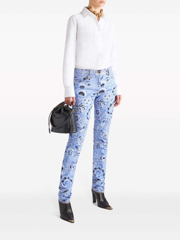 ETRO buy online Jean Droit - Bleu