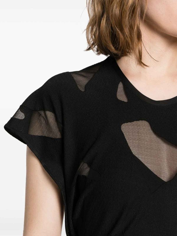 Iro: knee length dresses online - Asymmetric Midi Dress