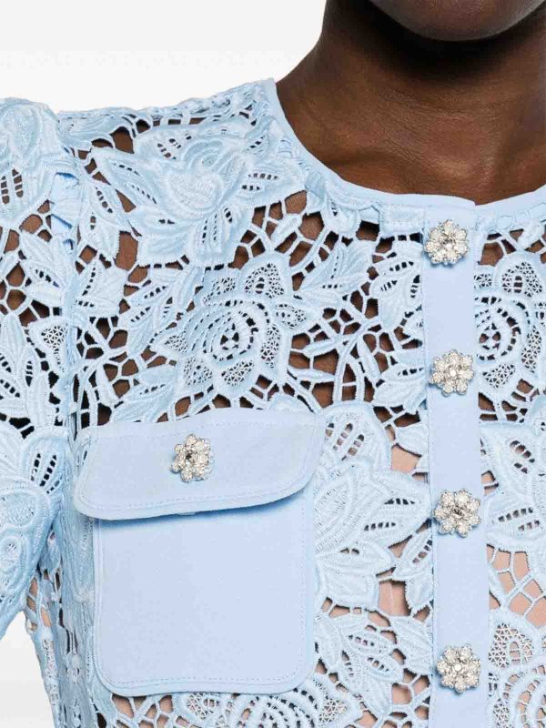 Self Portrait: ショートドレス online - ショートドレス - ブルー