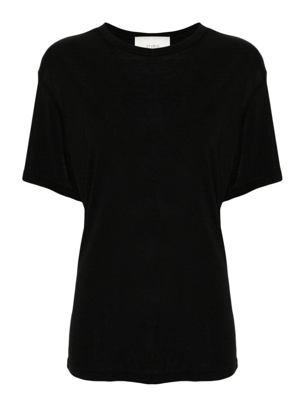 STUDIO NICHOLSON: t-shirts - Ribbed Jersey T-Shirt