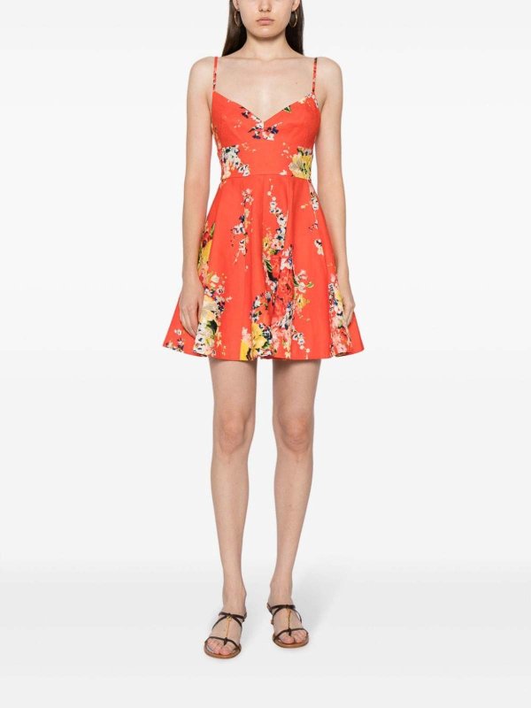 ZIMMERMANN buy online Mini abito con stampa floreale