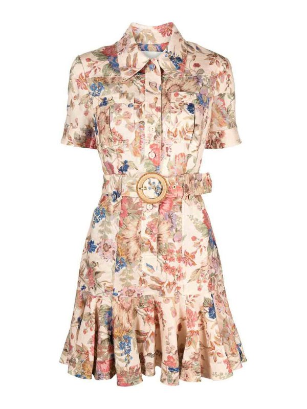 ZIMMERMANN: Kurze Kleider - Kurzes Kleid - Beige