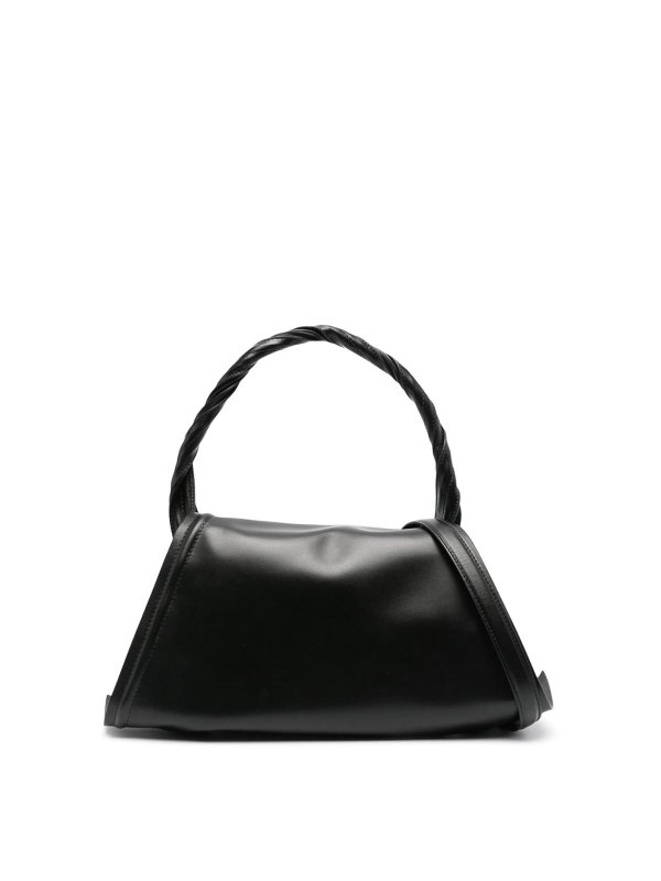 Y/PROJECT: totes bags - Wire Leather Handbag